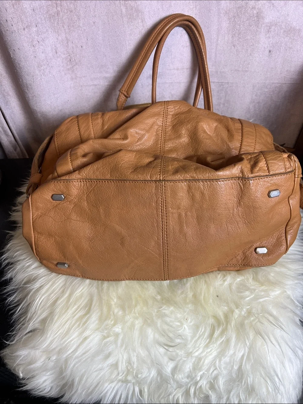 Liebeskind Berlin ] Women's Tan Leather Tote Handbag - Classic Everyday Carryall